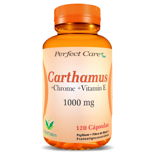 CARTHAMUS + CHROME + VITAMIN E 1G C/ 120 CÁPSULAS