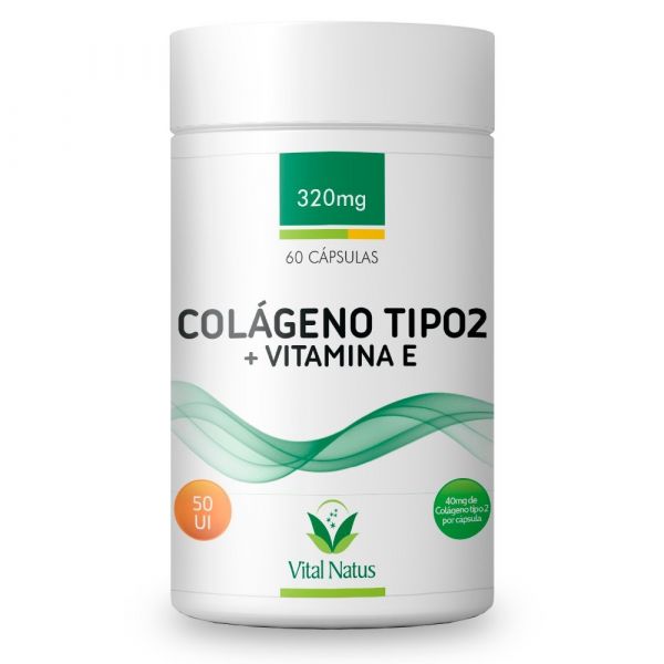 COLÁGENO TIPO 2 + VITAMINA E 320mg C/ 60 CÁPSULAS